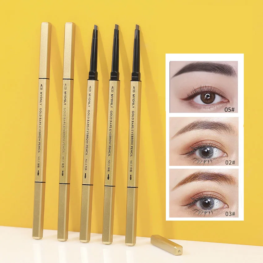 With Eye Brow Brush Multi-purpose Korean Cosmetics For Women Smooth Eye Brow Pens Make Up
