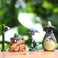 hayao miyazaki totoro xiaomei desktop decoration home office decoration anime figure cake baking fish tank doll model