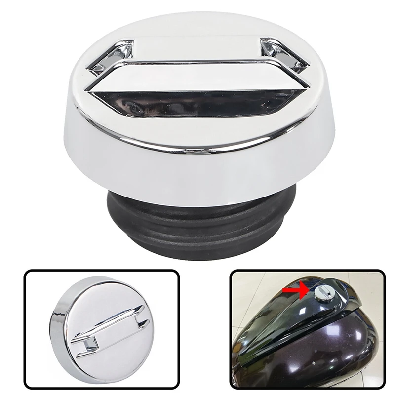 Хромированный вентилируемый газовый колпачок крышка топливного бака для Touring