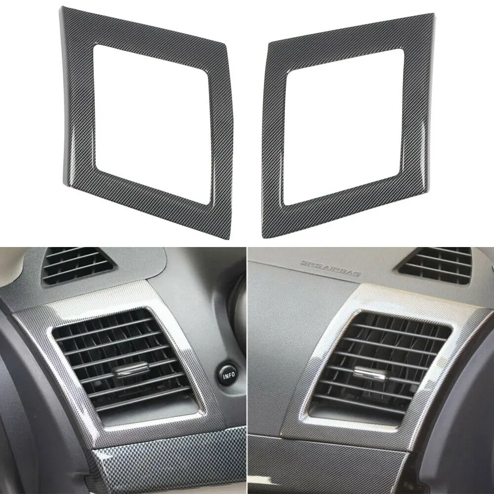 

Interior Side Air Vent Outlet Cover Trim 2pcs For Mitsubishi Lancer 2008-2016