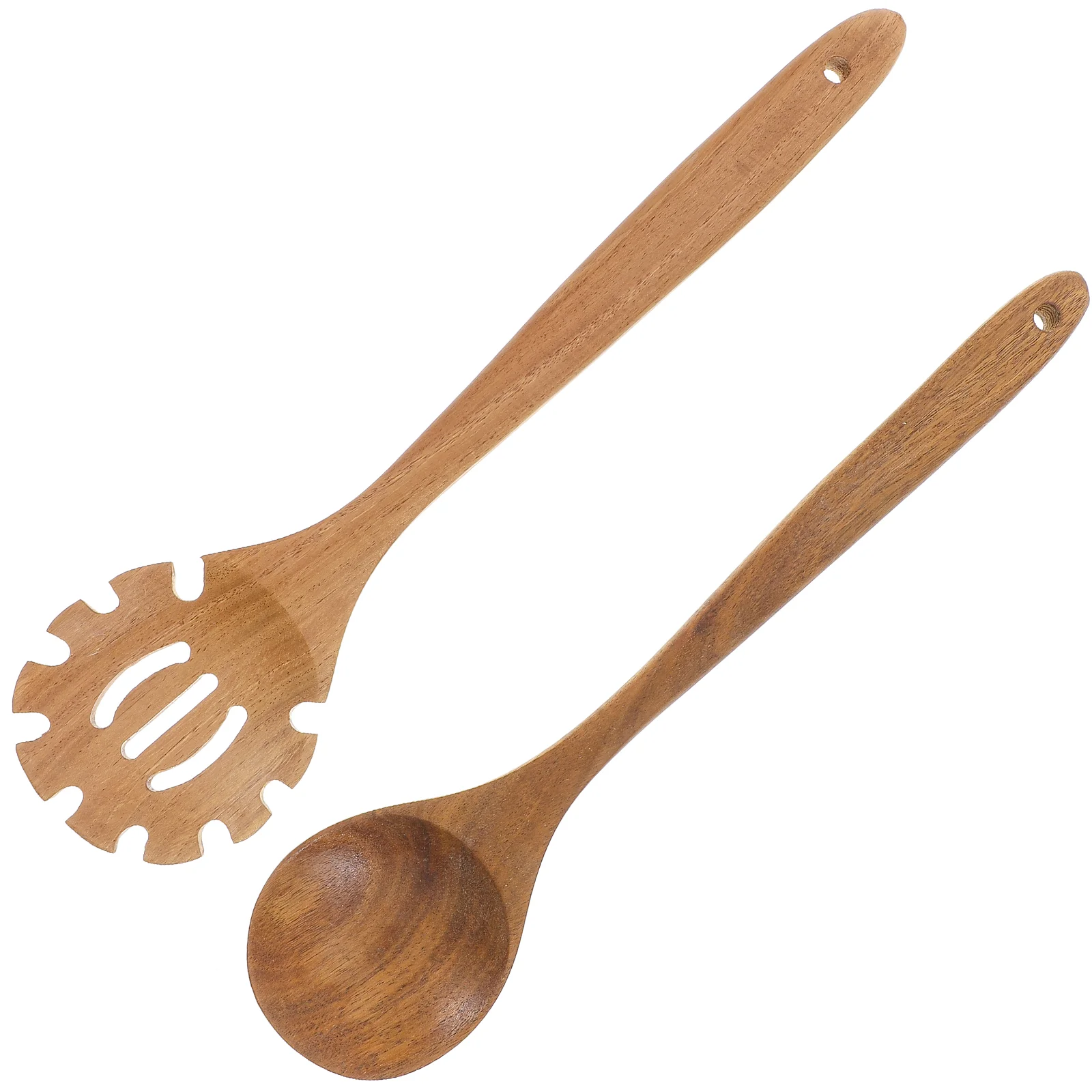 

Spoon Wooden Spaghetti Pasta Ladle Kitchen Server Soup Cooking Serving Spoons Noodles Fork Slotted Utensil Noodle Rice Mixing