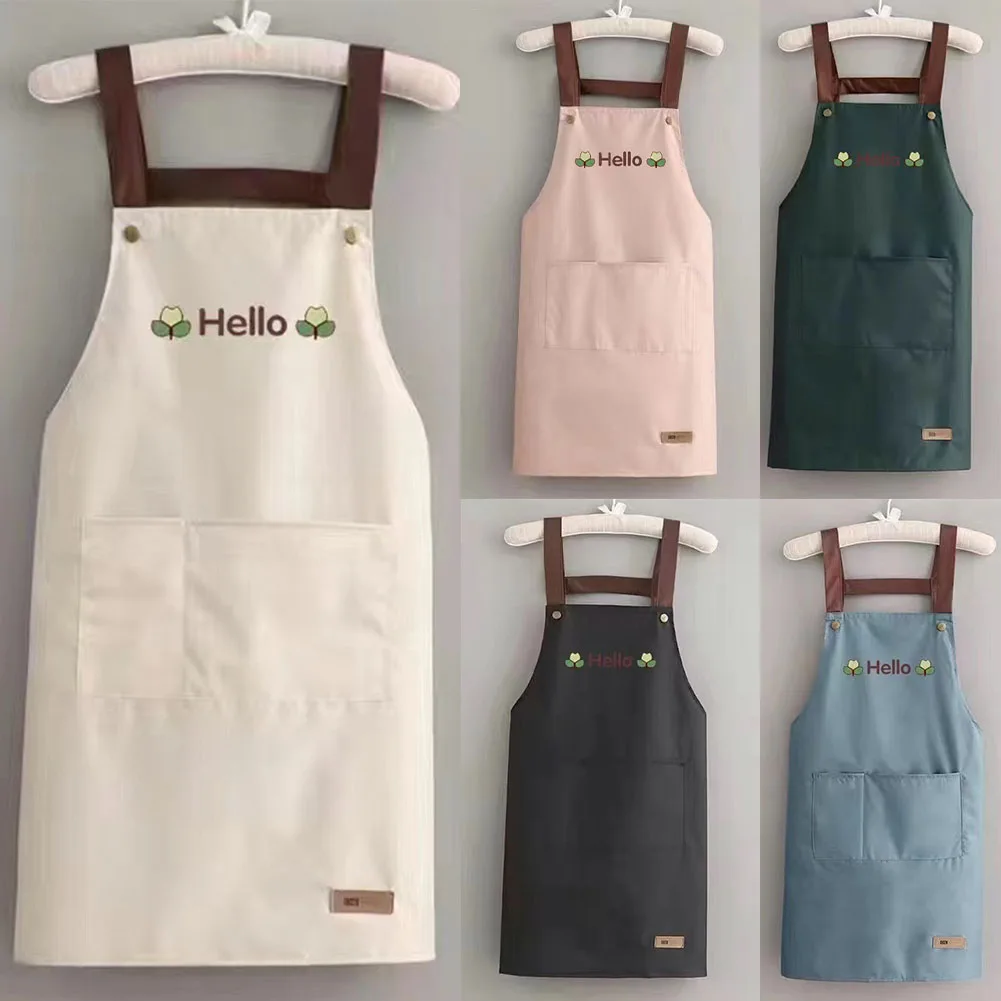 

Домашний водонепроницаемый и маслостойкий стол, кухонный фартук для ручной протирания овощей, простой в скандинавском стиле, Женский семей...