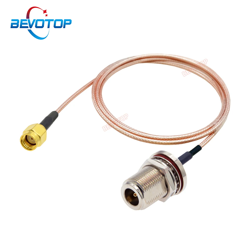 

1PCS RP-SMA Male to N Female Waterproof Screw Bulkhead RG316 Cable 50 Ohm RF Coaxial Pigtail Extension Cord Coax Jumper Cable