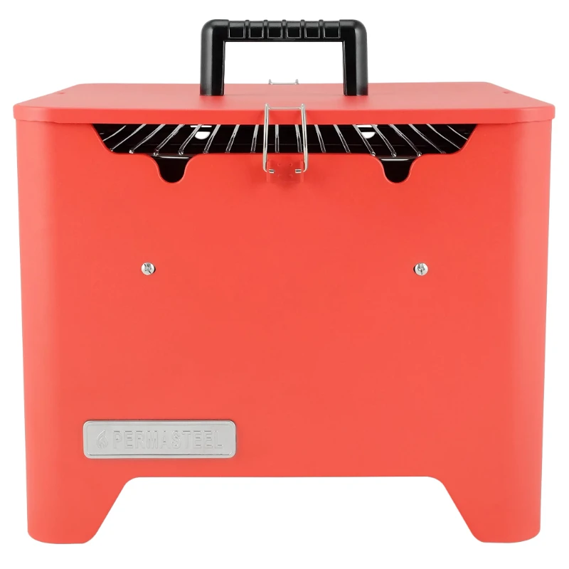

PG-40C10-RD Square Portable Charcoal Grill, Red