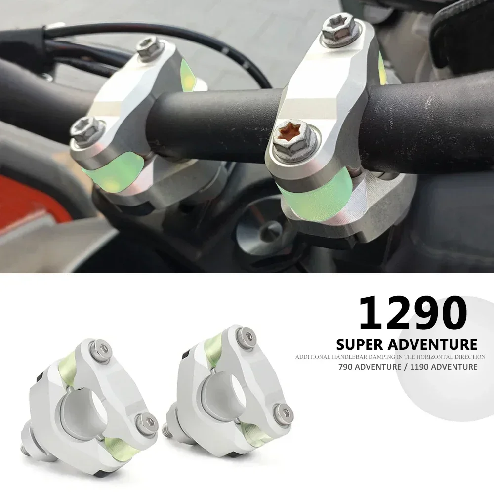 Новый комплект зажимов для подъема руля 28 мм черный серебристый цвет мотоцикла