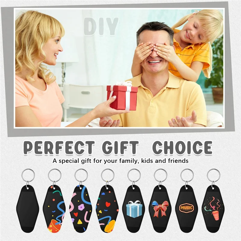 100 шт. черный брелок для мотеля в отеле объемные пластиковые сублимационные