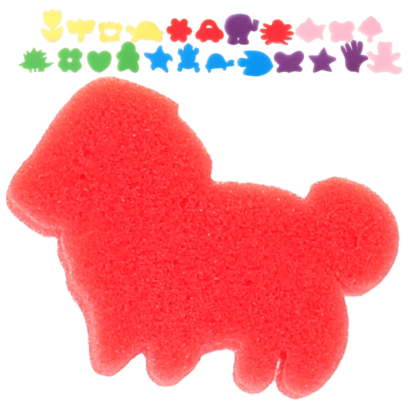 

24Pcs Sponge Painting Shapes Sponge Painting Set Colorful Sponge Painting Set for Toddlers Assorted Pattern ( )