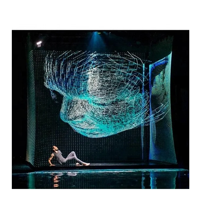 

Hologauze ,Holographic mesh projector screen in the air display