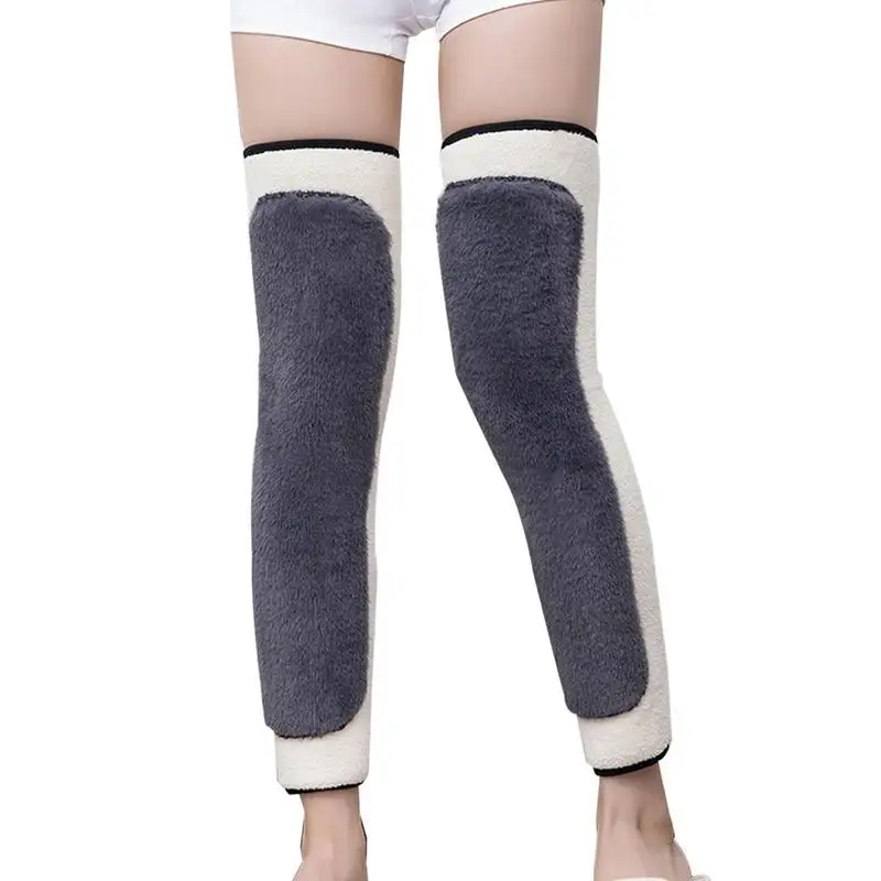 Winter Thicken Cashmere Knee Pad Thermal Knee Warmers Self Heating Support Knee Pads Pain Relief Long Knee Protector