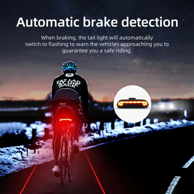 

MEILAN X5 Bike Brake Light Flash Tail Light Rear Turn Bicycle Wireless Remote Control Turning Cycling Laser Safety Line Lights