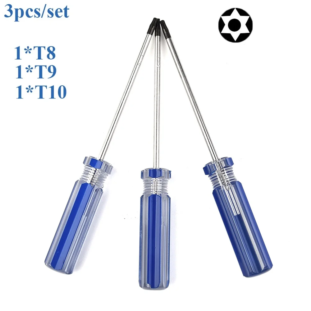 

3Pcs/Pack Precision Screwdriver T8 T9 T10 Magnetic Screwdrivers For Xbox 360 Wireless Controller Driver Repair Tools 132mm