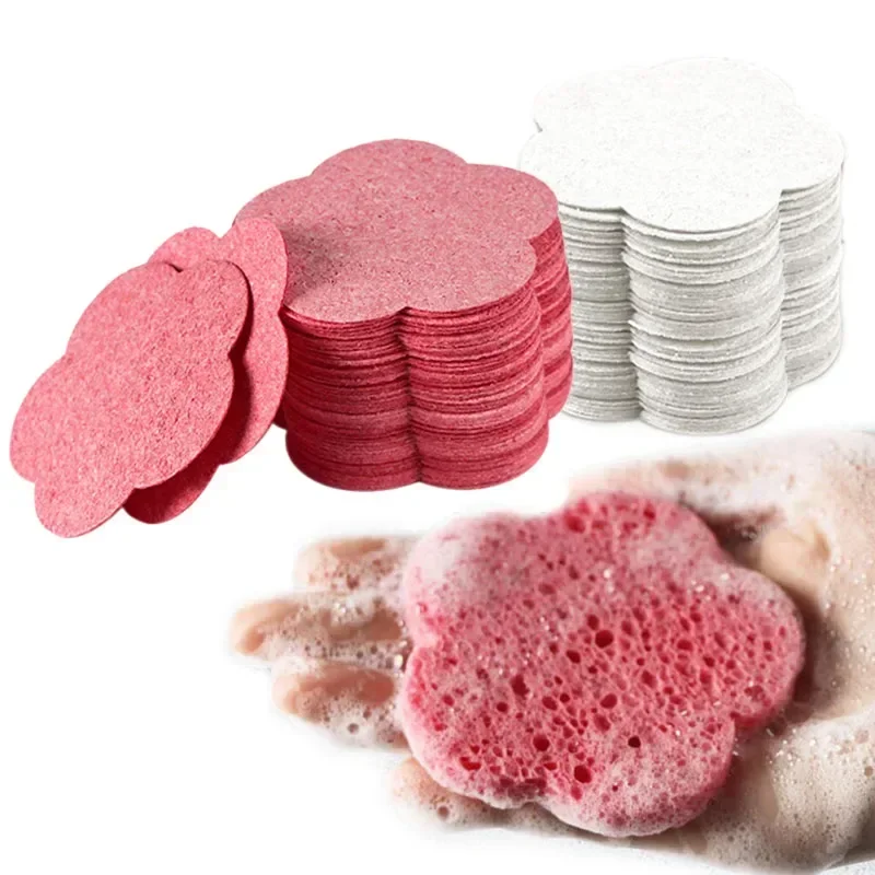 20 шт. губка для чистки лица отшелушивающая маска спа-массаж удаление макияжа
