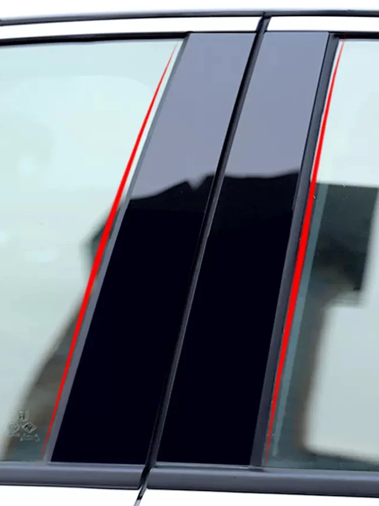 

8 шт. полированные стойки, подходят для Trumpchi GS8 2022 2023, накладка на окно, наклейка на колонку BC