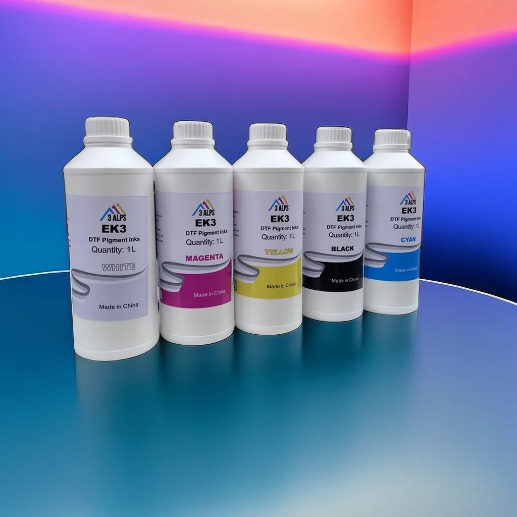 Высокое качество 1000 мл CMYK теплопередача текстильная печать белые чернила DTF для