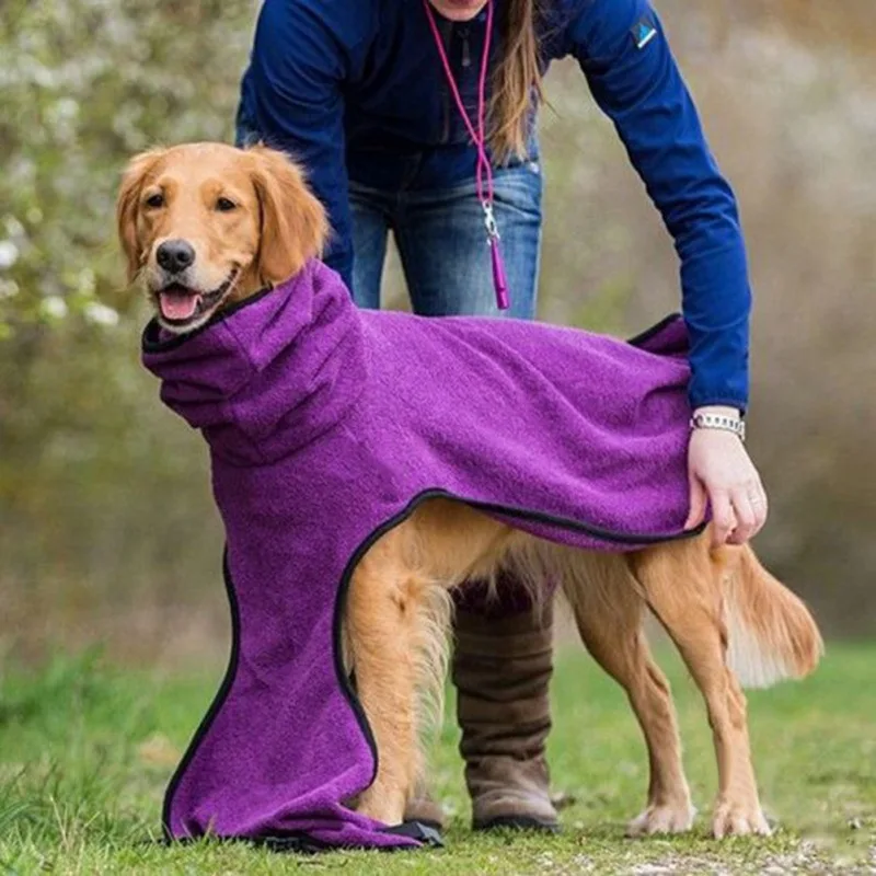 Hund Bademantel Handtuch Bad Robe Pet Bademantel Trocknen Mantel Saugfähigen Handtuch für Große Medium Kleine Hund Super Warme Nachtwäsche