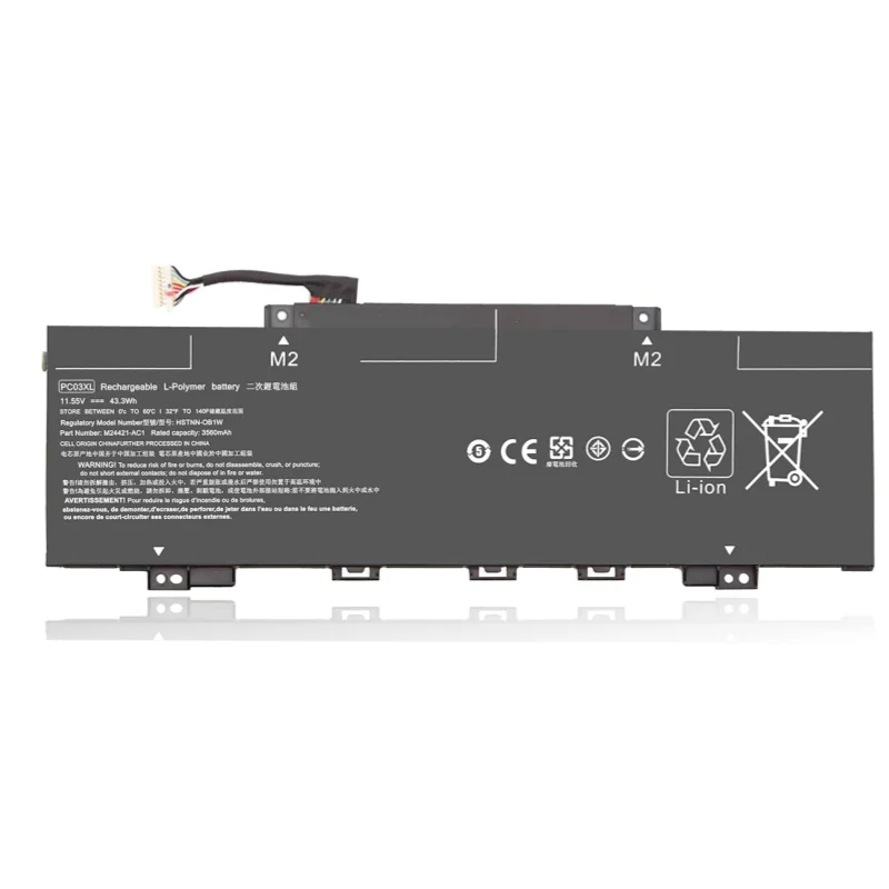 Новый литий-ионный аккумулятор для ноутбука 11 55 В 43 3 Втч PC03XL HP Pavilion X360 14 15 14-dw0021na