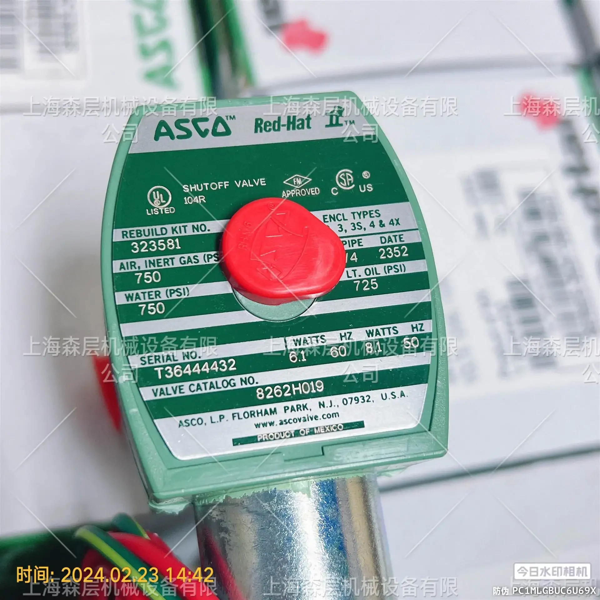 Электромагнитный клапан ASCO 8210G027 11050 (2026 г., производство США), дилер Shanghai Senlayer (art.: 3920db5efbb08) - 3920db5efbb08