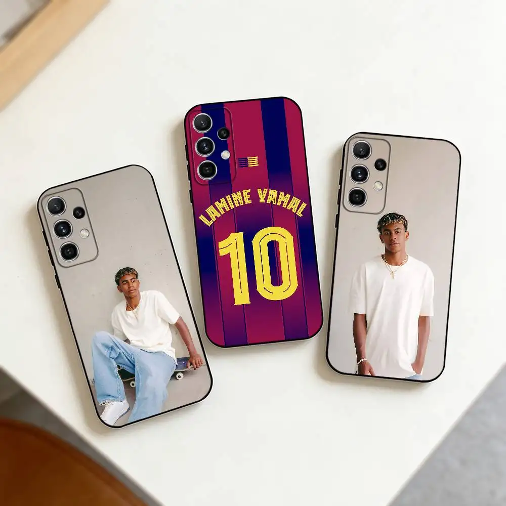 Фото Чехол для телефона F-Football 19 L-Lamine Yamal для Samsung S25, S24, S21, S22, S23, S30, Ultra, S20, Plus, FE, Note, 10, 9, 5G, черный №1