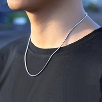 necklace men silver 925 snake bone chain stranger things silvering platinum fashion versatility cheap items with free shipping