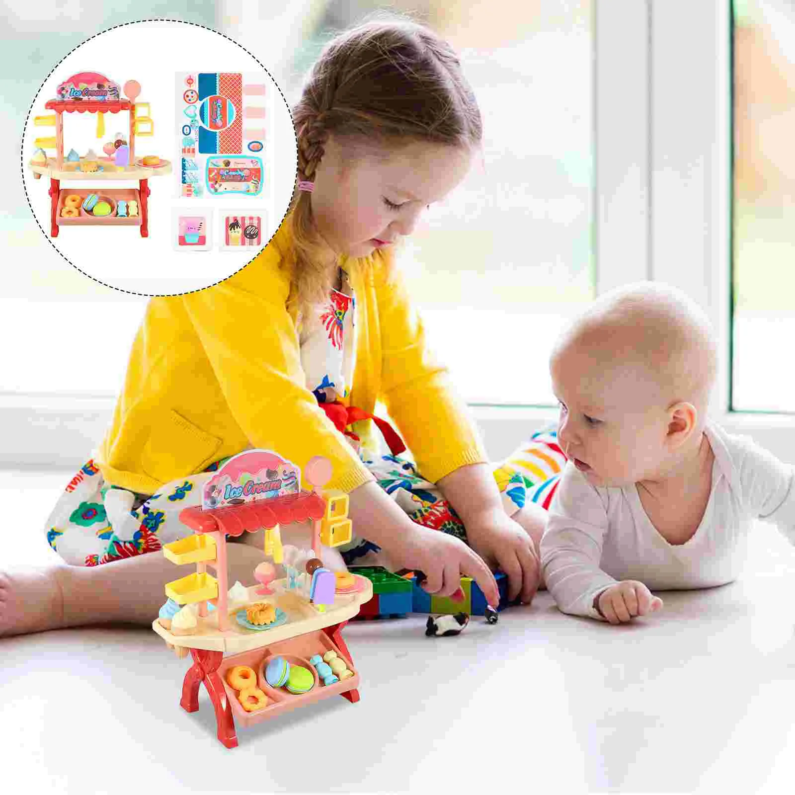 

Cart: Scoop and Learn Cart Toddler Educational Playset Truck Model for Kids Toddler Early Learning Playset