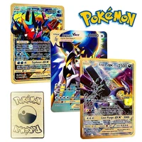 pokemon anime metal collection card arceus vip 10000 blood value pikachu fire breathing dragon childrens gift battle game card