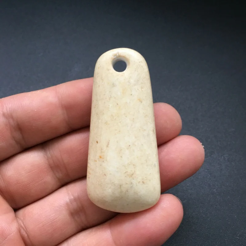 

Chinese Hongshan Culture Jade、Chicken Bone White ， Choi，Amulet，Pendant ， c412