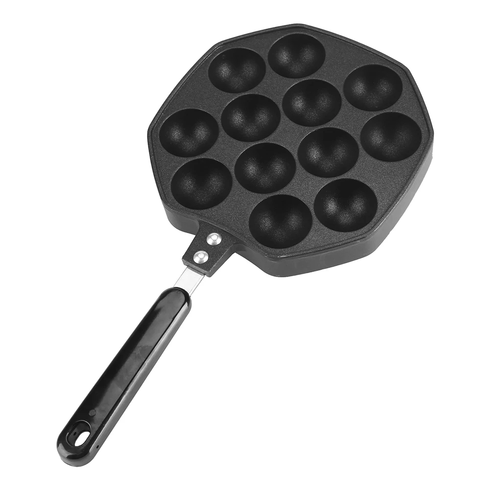 

12 Cavities Aluminum Non-stick Takoyaki Grill Pan Plate Octopus Ball/Pancake Maker Baking Mold Baking Mold