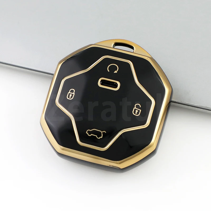 

Автомобильные аксессуары из ТПУ с 4 кнопками, подходят для Chery Jetour T2 Traveler 2023 2024, детали для автомобильного ключа, защита дистанционного управления, крышка без ключа