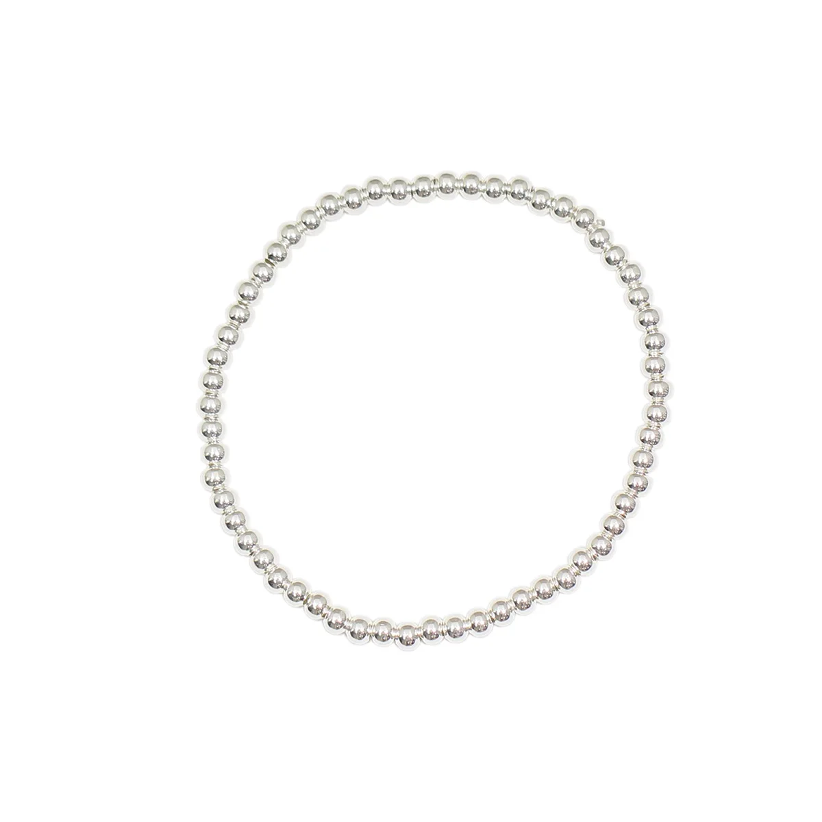 

Круговой модный браслет Beadsnice из стерлингового серебра с бусинами