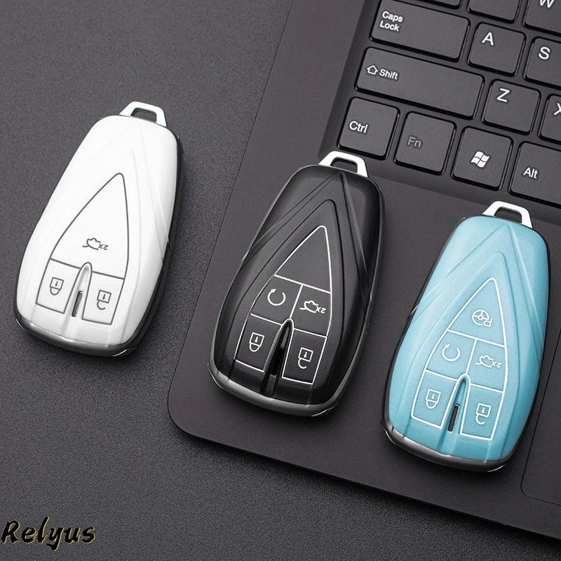 

Fashion TPU Car Remote Key Case Cover For Changan CS35Plus CS55Plus CS75Plus 2019-2020 Keyless Protector Shell Auto Accessories