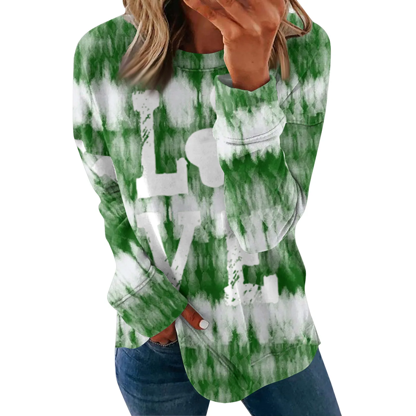 Женская модная Повседневная Блузка с принтом Маски Марди Гра пуловер круглым