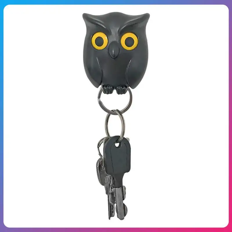 

Cute Cartoon Animals Shape Magnetic Key Ring Hook Wall Hanger Owl Rabbit Bear Keyring Keychains Holder Home Car Decoration
