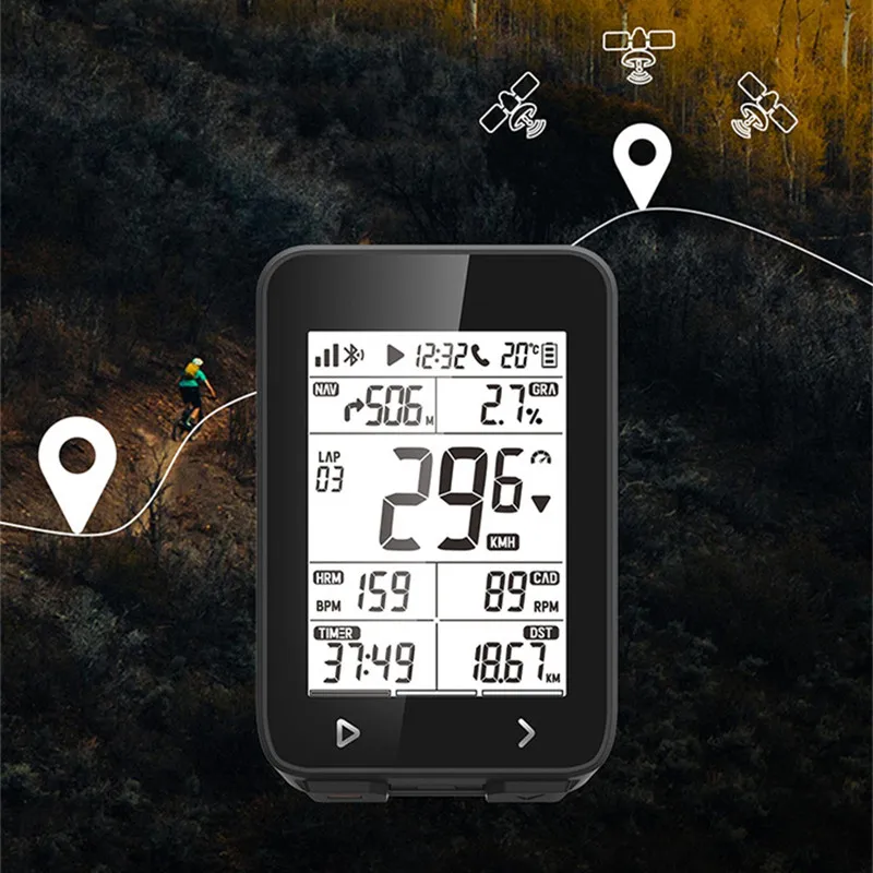 I GPS-порт велосипедный компьютер беспроводной ANT + Bluetooth Подсветка Спидометр Gps Garmin