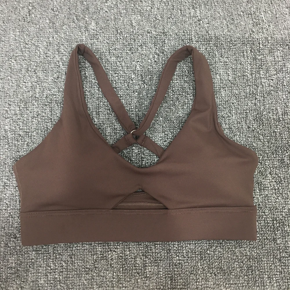 Спортивный бюстгальтер с высокой поддержкой для женщин спортзала ажурный