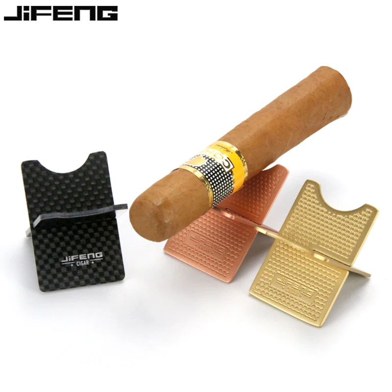 

JIFENGPure Copper Cigar Cigarette Carbon Fibercigarette Holder Fashion Cigar Rack Smoking Set To Send Leather Case With Gift Box