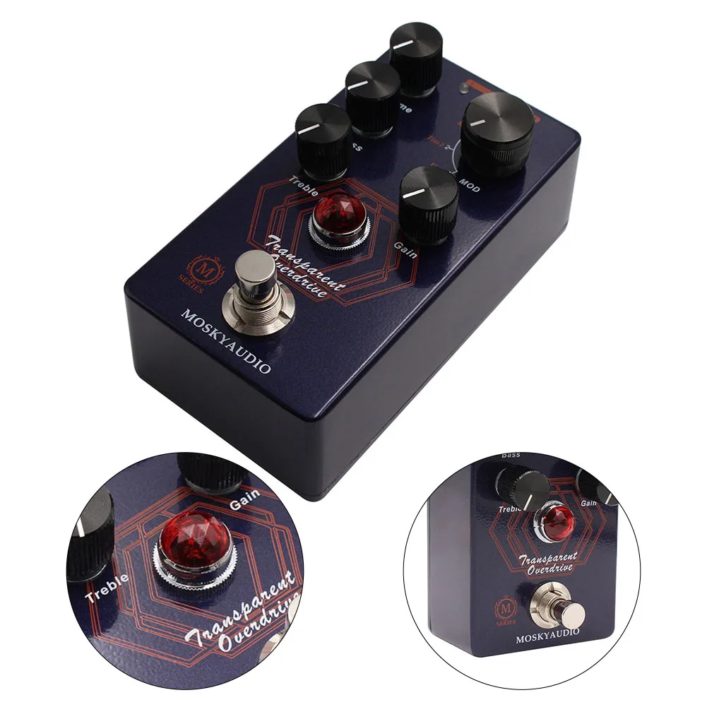 

1pc Guitar Effects Pedal TIMMY And VEMURAM JAN RAY Circuit Overdrive VOLUME/BASS/TREBLE/GAIN Electric Guitar Accessories