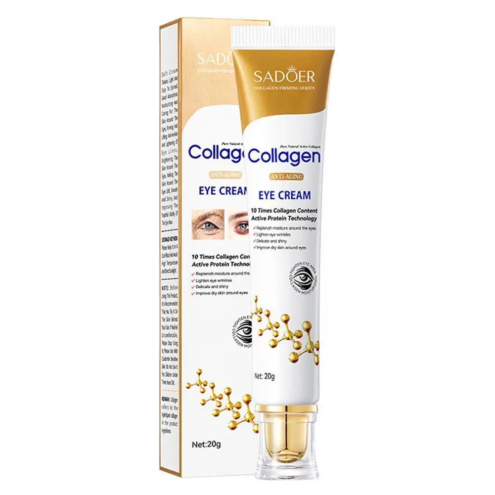 

Collagen Anti-Wrinkle Eye Cream Fades Fine Lines Anti Firmness Anti-Aging Circles Puffiness Bags Remove Dark 2023 Eye Serum K8F3
