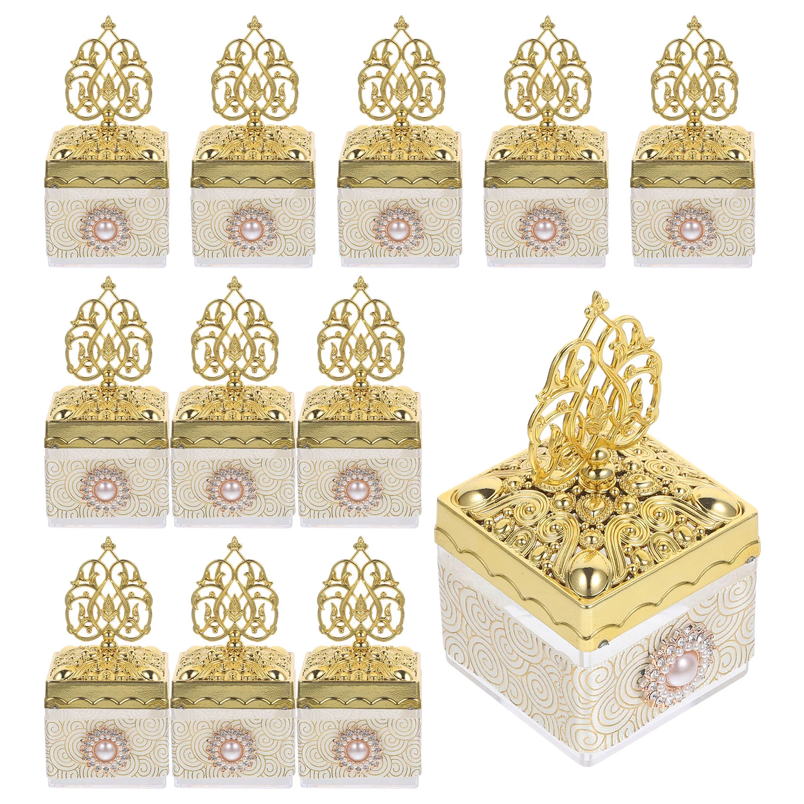 

Wedding Decorative Candy Boxes Baby Shower Containers Holders Wedding Candy Baby Full Moon Accessories Storage Candy Box