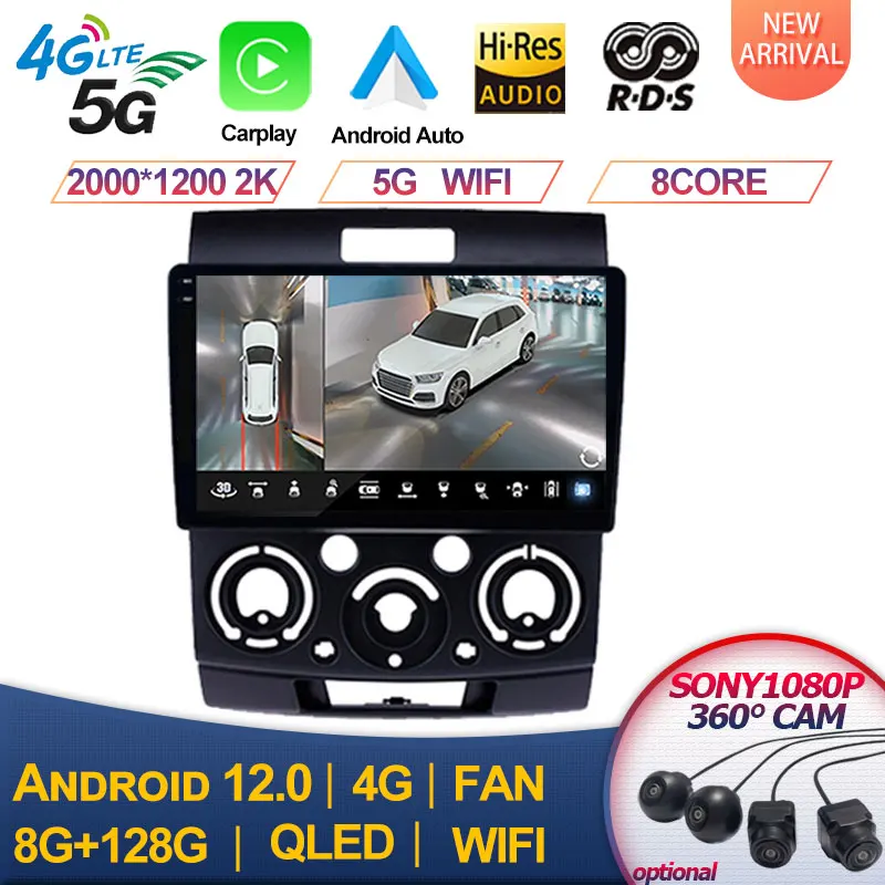 

Для Ford Everest Ranger Mazda BT50 BT-50 2006-2010 Android 2din Автомагнитола мультимедийный стерео плеер Carplay
