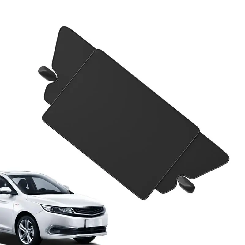 

Windshield Frost Cover Foldable Car Sun Shade With Side Mirror Covers And Reflective Warning Strips Automotive Exterior