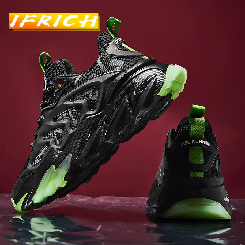 

2022 New Luxury Mens Running Sneakers White Jogging Shoes For Men Thick Soled Man Walking Shoes Designer Sports and Leisure Shoe