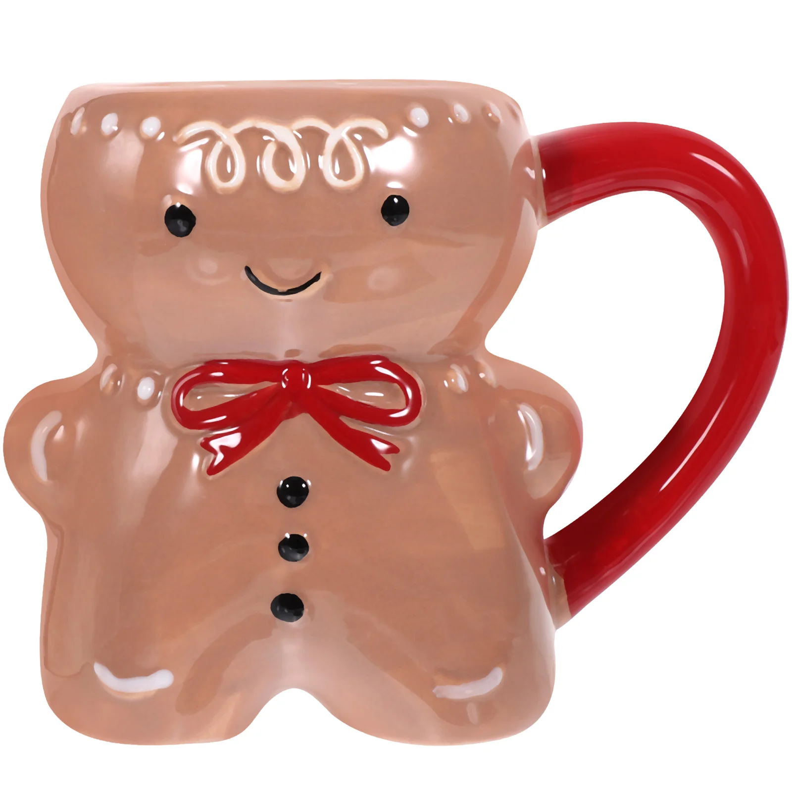 

Ceramic Coffee Cup Gingerbread Man Shape Mug Christmas Household Ceramic Coffee Mug