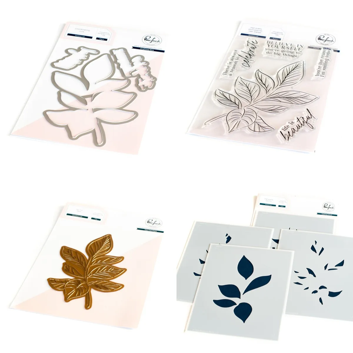 

2022 New Detaled Leaf Metal Cutting Dies Hot Foil Clear Stamp Layering Stencil DIY Scrapbooking Paper Cards Handmade Album Sheet
