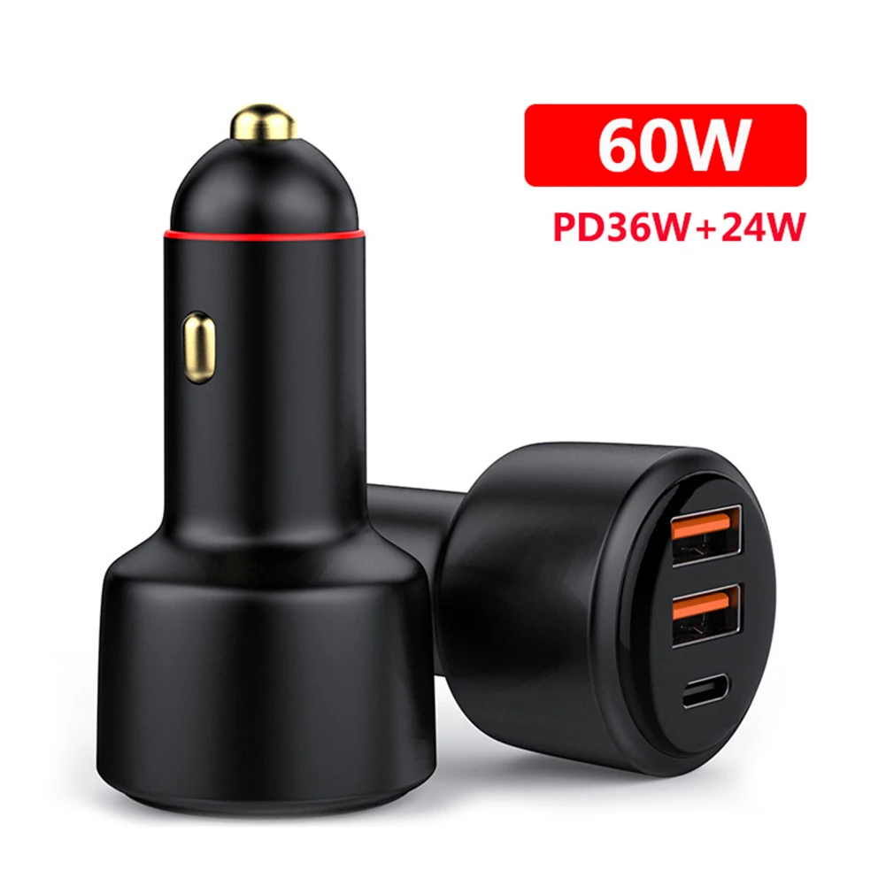 

Автомобильное зарядное устройство с двумя USB-портами, 200 Вт, 12-24 В