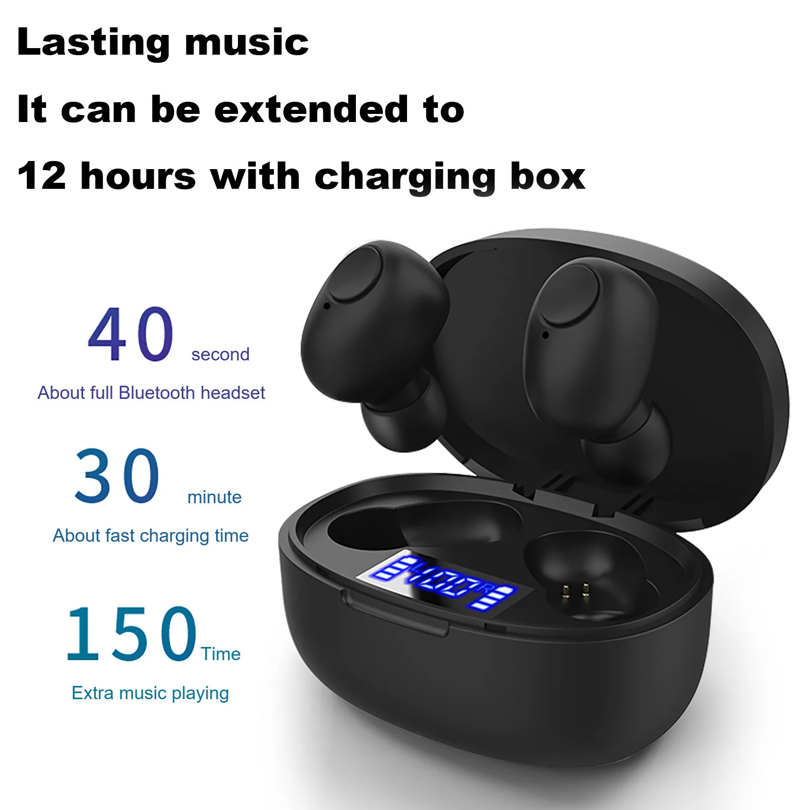 

Free Shipping T12 Bluetooth Headset 5.0 Wireless Waterproof Mini In-ear Hifi Tws-earphones Auricular bluetooth inalámbrico