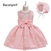 baby girl lace princess dress children one year old photography hooded clothing dress kids cotton bow flower dress