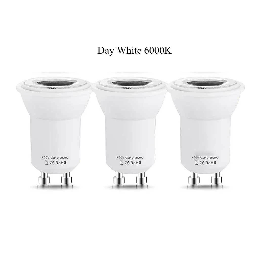 

Melery Светодиодная лампа GU10 2Вт Теплый/Холодный Белый 3 Pack