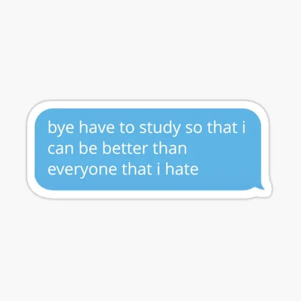 Наклейки Bye Have To Study 5 шт. наклейки для украшения забавные гостиной окна аниме