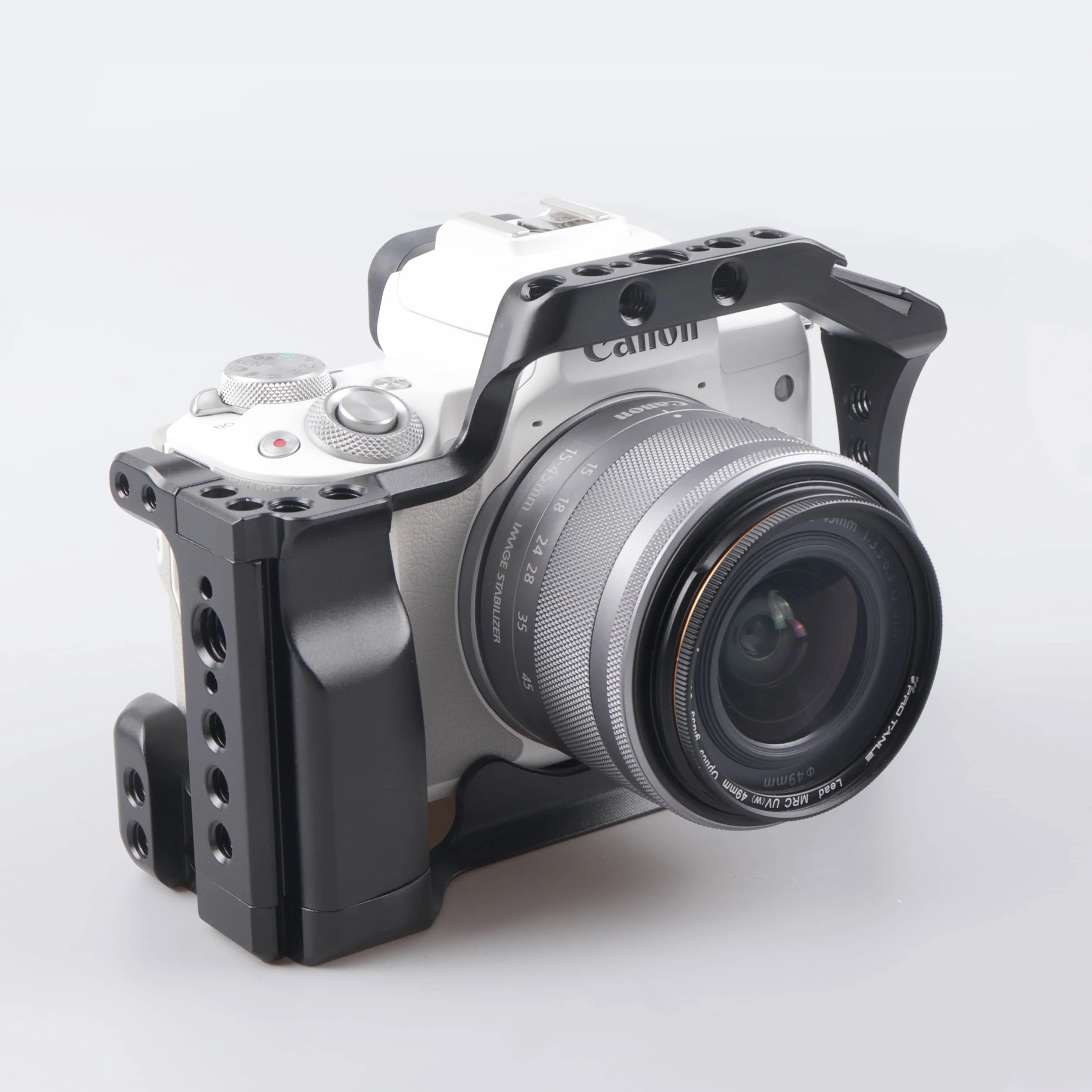 Professional DSLR Camera Cage for Canon EOS M5 M50 M50II Camera Protective Case Extension Frame fits Arca Swiss Clamp Ball Head