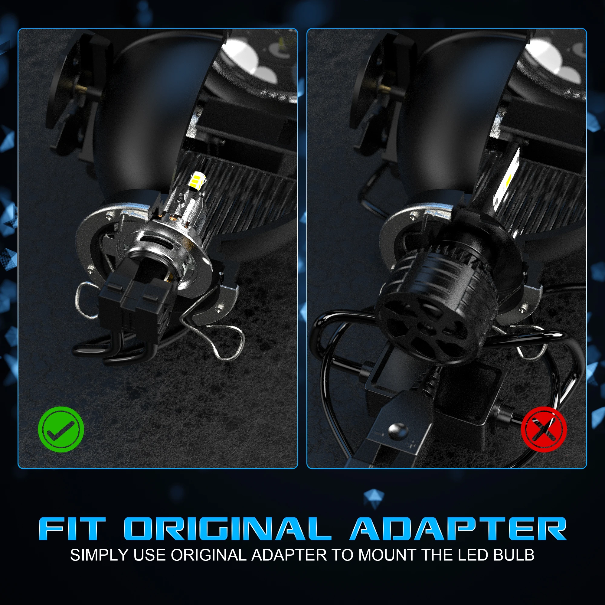 2 шт. автомобильные лампы для фар 6000 лм 360 K